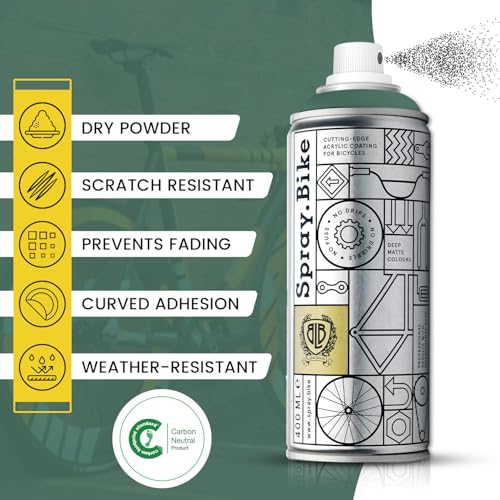 Spray.Bike Spray Paint - Elswick (Muted Teal Green) | Designed Mainly for Bicycles | Multi-Use Acrylic Spray Paint for Metal, Plastic | High Coverage Bike Paint, 400ml - color: Elswick