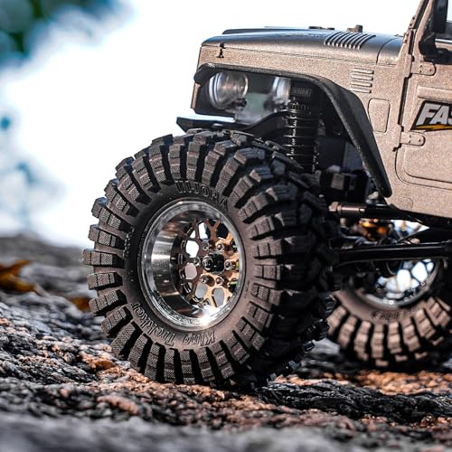 INJORA 1.3" ModuWheel -4.05mm Offset Brass&Aluminum Wheels for 1/18 1/24 RC