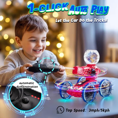 Amphibious Remote Control Car with Water Gun, Waterproof Spider RC Cars & RC Boat for Kids, Pool & Beach Toy for Outdoor Indoor Play 3 4 5 6 7 8 9 Years Old Boy Birthday Summer Gifts