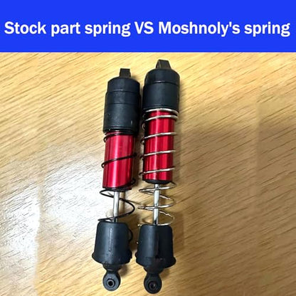 Bearing Steel Shock Absorber Spring for ARRMA 1/7 Mojave 6S EXB&Mojave 6SV2 | Thick Wire Diameter 26MM Shock Absorption Damp Spring Upgrade ARA330644&ARA330643-F70mm/R90mm - color: 1/7 Mojave 6s Exb & Mojave 6s V2