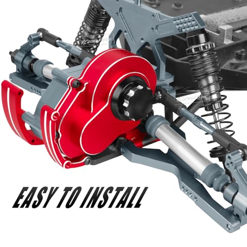 RC Complete Transmission Upgrade - 1/10 Slash, Rustler, Stampede, Bandit Alloy Aluminum Gearbox #3695 - Red & Titanium - color: Red&titanium(1set)