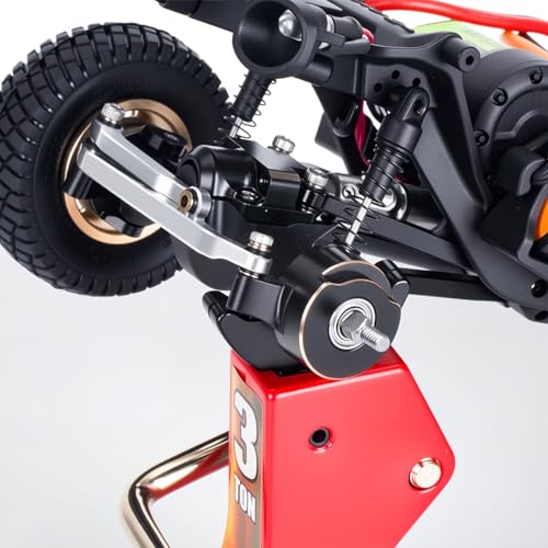 Brass Steering Knuckles Rear Hubs Weights Diff Covers for 1/30 RC Crawler AXIAL SCX30 Ford Bronco 4X4 Jeep Wrangler JLU Upgrades (Steering Knuckles) - color: Steering Knuckles