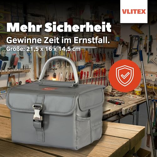Lithium Battery Storage Box L (Large) | Engineered in Germany | Fireproof E-Fiberglass & Silicone Blend | Certified Lipo Safe Bag Container