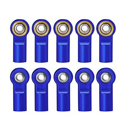 QUE-T 10pcs Metal Link Rod End M4 Ball Joint Head for RC Crawler Car (Navy Blue) - color: Navy Blue