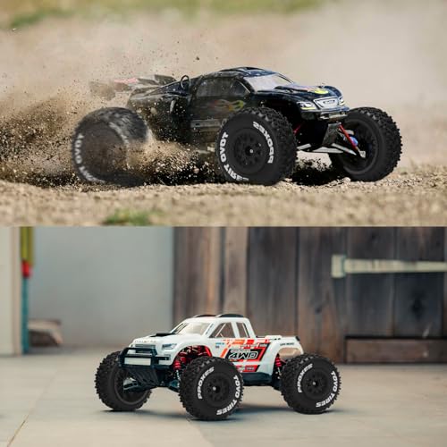 1/10 RC Short Course Tires 12mm Hex RC Wheels and Tires RC Truck Tires for RC Off-Road Car RC Car Wheels for Traxxas TRX4 Slash Arrma Losi Tenacity Vkar 10sc Hpi RC Buggy Car 4PCS (Style C) - Black