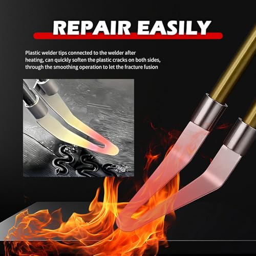 4PCS Plastic Welding Tips Kit,Stainless Steel Plastic Welder Tip by Plastics Welding Gun for Car Bumper Repair,45° Elbow & Smoothing Plastics Weldings Kit Tips Car Accessories