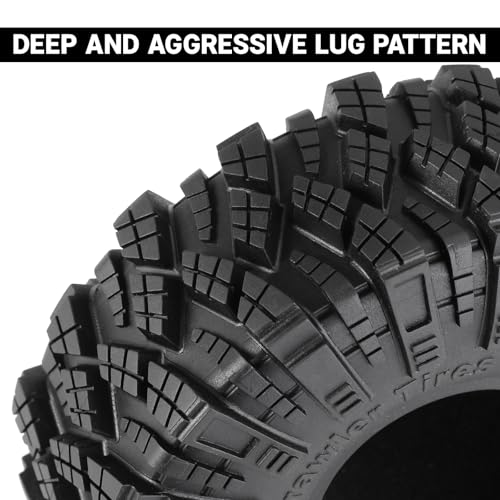 INJORA 1.9 S5 Kraken Claw Mud Terrain Tires for SCX10 1/10 RC Crawler Car