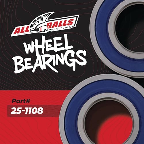 All Balls Racing 25-1108 Wheel Bearing Kit | OEM replacement, fits Suzuki LT-4WD 250 Quad Runner, 500 250 300 engines, for atv, 25-1108