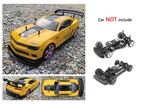 1/10 Scale RC Printed Precut Drift Racing Touring Onroad Car Body Shell Width 190mm with Wing Mirror Accessories (Red Black Stripe) - style: Red Black Stripe
