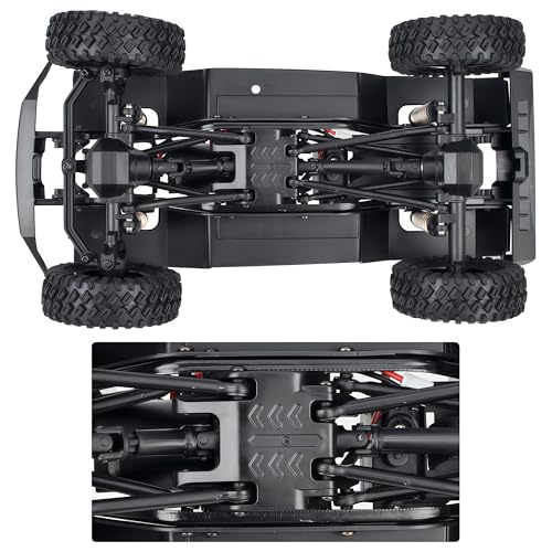 AMK TRX4M Nylon Chassis Frame with 2-Speed Gearbox, 155mm Wheelbase, Assembled 1/18 RC Crawler Chassis for TRX4M Bronco Defender JJRC C8809 C8801 Upgrade Parts