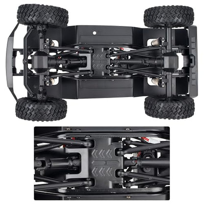 AMK TRX4M Nylon Chassis Frame with 2-Speed Gearbox, 155mm Wheelbase, Assembled 1/18 RC Crawler Chassis for TRX4M Bronco Defender JJRC C8809 C8801 Upgrade Parts