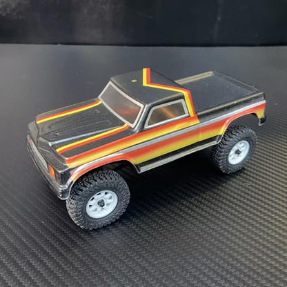 Hobby Axial 1/30 RC Crawler Plastic Clear Body Shell for SCX30 Ford Bronco Hand-Painted Graffiti DIY Upgrades (Model 4)