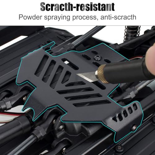 3-piece Metal Chassis Armor Protection Skid Plate for 1/10 RC Crawler Car Traxxas Trx4 Bronco Defender G500 K5 Upgrade Parts