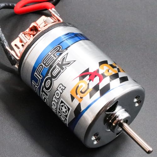 RC Motor 550 23T Brushed Motor Waterproof Stainless Steel Shell Brushed Motor Climbing Car Large Torque Motor Replacement for Slash TRX4 TRX6 G63 ARRMA AXIAL - size: 23 T