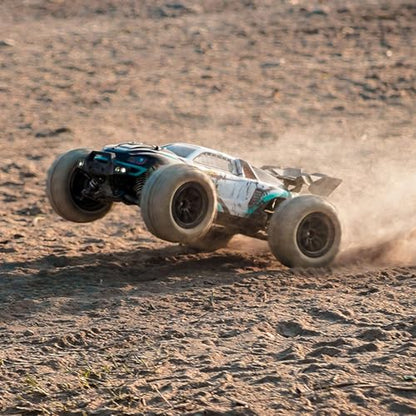 TOUCAN RC HOBBY 2.4GHz RC Off Road Vehicle Q117 1/16 Remote Control High Speed 4WD Car 70km/h RTR Brushless Motor 35A ESC LED Lights Battery for Adult - color: Green