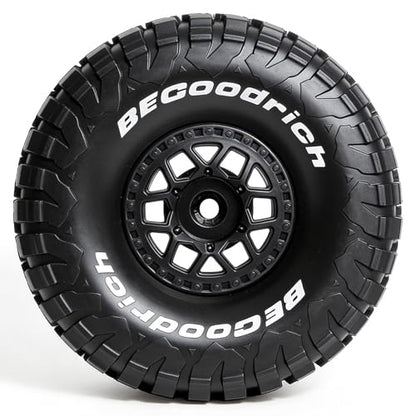 STMU 17mm Hex 1/8 1/7 RC Short Course Truck Tires & Wheels OD 140mm - All Terrain Off Road Tyres for TRAXXAS UDR ARRMA Mojave HSP DF7 FS Atom YK4072 RC Buggy Truck (Black) - color: Black