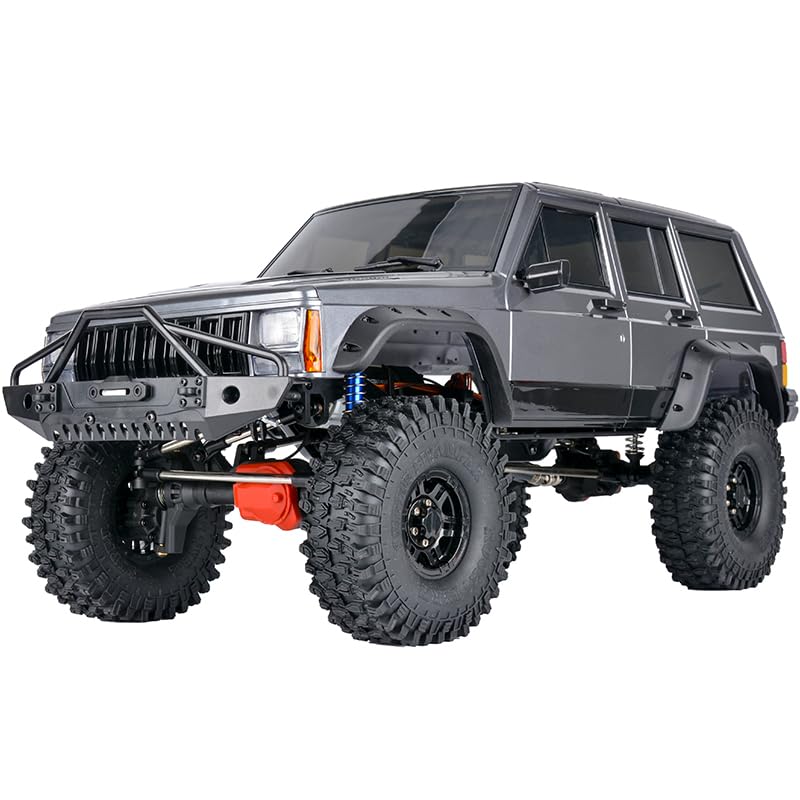1/10 RC Crawler Hard Body Shell Kit - 313mm Wheelbase Cherokee Body for Axial SCX10, SCX10 II 90046, 90047 & TRX4 Kits (Grey) - color: Grey