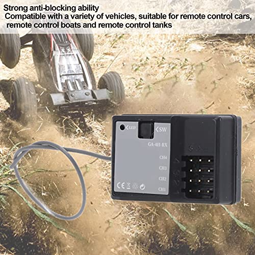 RC Receiver Waterproof 2.4G Frequency 3.3‑6V Receiver for Remote Control Car Boat Tank