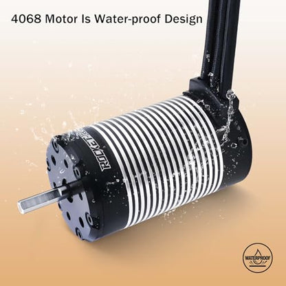 Surpass Hobby 1700Kv 4-Pole Brushless Motor K4068 5S Hi-Torque Motor for for 1/8 Buggy Truggy Monster - style: 4068 Motor 1700kv