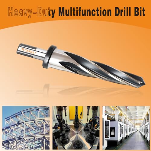 7/8" Reamer Drill Bit for Metal, M2 HSS Taper Reamer for Steel, Alloy, Wood, Plastic to Align, Enlarge Holes – 5-Spiral Flutes, 1/2" Non-Slip Shank, 22mm Car Reamer, Bridge Construction Reamer. - size: 7/8"