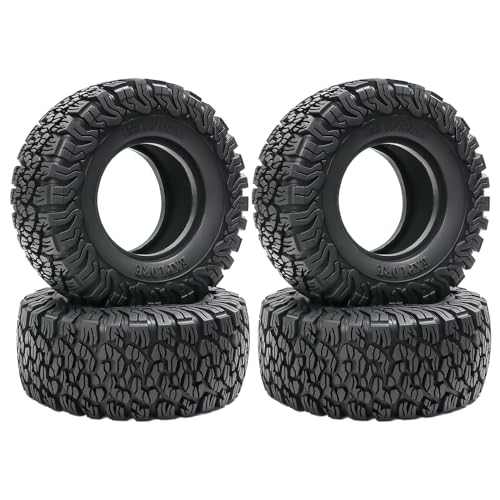 2.6” RC Tire-All Terrain Super Soft Sticky Tires 136mm Tall 2.6in Crawler Tires for 1/7 1/8 1/10 Scale Off Road Race, Suitable for Axial RBX10 MJX H8H MK07 KM4 4082/83 1/7 1/8 1/10 Crawler Car - color: 2.6in-tire-blc