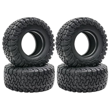 2.6” RC Tire-All Terrain Super Soft Sticky Tires 136mm Tall 2.6in Crawler Tires for 1/7 1/8 1/10 Scale Off Road Race, Suitable for Axial RBX10 MJX H8H MK07 KM4 4082/83 1/7 1/8 1/10 Crawler Car - color: 2.6in-tire-blc