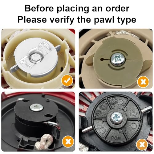 Strongthium 60363 Non Hemi Pull Start Recoil Starter Assembly | for Predator Rato 212cc 196cc 6.5HP 7HP Go Kart Mini Bike Generators - size: Non Hemi