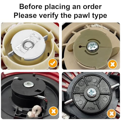 Strongthium 60363 Non Hemi Pull Start Recoil Starter Assembly | for Predator Rato 212cc 196cc 6.5HP 7HP Go Kart Mini Bike Generators - size: Non Hemi