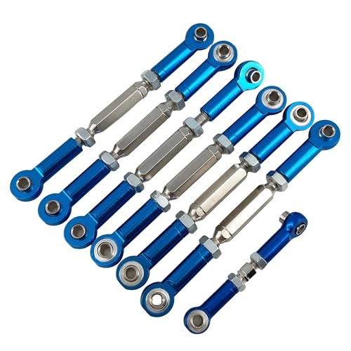 Adjustable Turnbuckles Camber Link Set for Slash Rustler Stampede Hoss | Aluminum,2WD,4X4,Bandit,X-01,3745 , Replacement for 3139 ,3139A ,1935 ,3644 ,3741X ,3741A