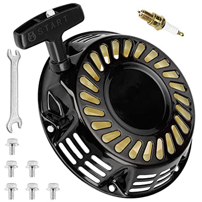 FVRITO Pull Start Assembly Recoil Starter for Predator 212 196cc Mini Bike | Nylon Pull Cord, Metal Casing with Plastic Inside, Predator 212cc Recoil Pull Starter, for Coleman CT200U CT200U-EX Minibike