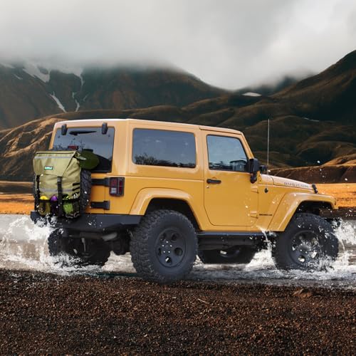 Spare Tire Trash Bag, Offroad Storage Bag for Jeep Truck SUV Car | Fits Up to 40" Tires, Easy to Attach, Heavy Duty Cargo Storage for Recovery Gear, Firewood & Camping Supplies
