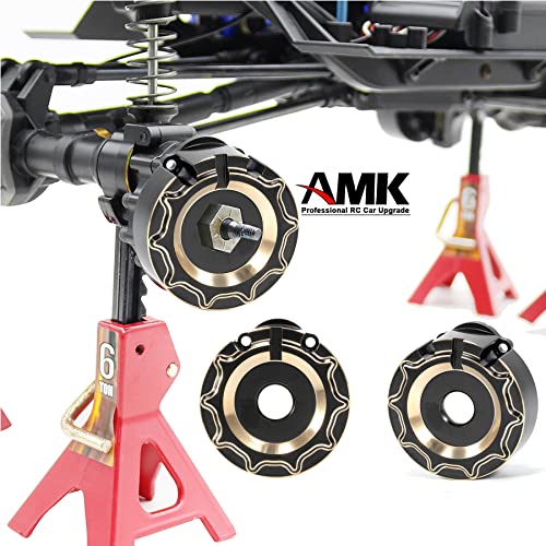 TRX4 Brass Caster Blocks C-Hubs Steering Knuckle Rear Axle Mount Housings Inner Brass Counter Weight for 1/10 RC Crawler TRX6 TRX4 Upgrade Parts (A 6-in-1)