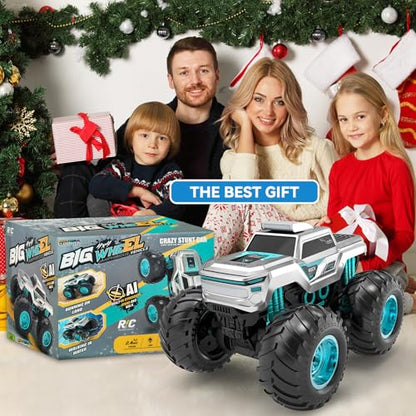 Amphibious Remote Control Car Monster Truck Toys, 1:16 Waterproof RC Cars 4WD, All Terrain Pick-up Truck Car Toy for Boys Kids Birthday Age 6 7 8 9 10 11 12+