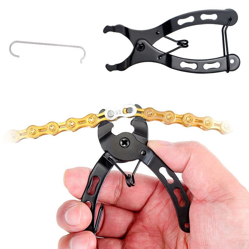 Ximimark 2 pcs Mini Chain Quick Link Tool Bicycle Chains Link Plier Mountain Bike Chain Clamp Magic Buckle Removal Installation Hand Tools
