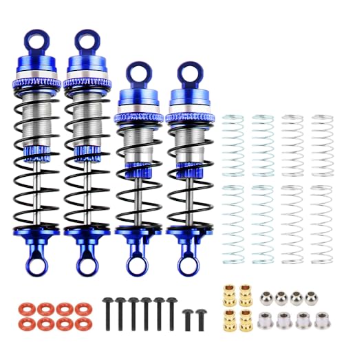 GLOBACT RC Shocks for LOSI 1/16 Mini-B 1/18 Mini-T 2.0 LOS314004 (Blue) - color: Blue