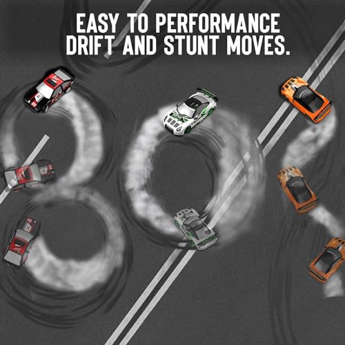 Drift RC Car, 1:24 Scale 2.4Ghz Remote Control Car Toys for Kids | drifting & racing tires, 2 batteries, LED lights, 4 wheels drive, steering trimmer - color: White, size: 1:24 Scale