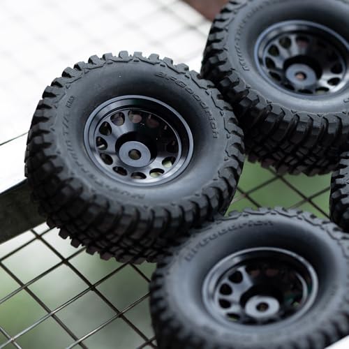 1.0 Wheel Rims for Axial SCX24 AX24 Traxxas TRX4M FCX24 1/24 1/18 RC Crawler Car