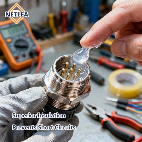 Silicone Grease 3.2oz–Dielectric for O-Rings & Electrical Connectors | NSF certified. High-temp & insulating. Non-drip. For spark plugs, auto & marine. Protects against moisture & corrosion