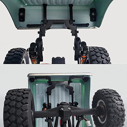 RCLIONS Aluminum Front&Rear Bumper Mount Plate for Axial SCX24 AXI00001 Upgrades 1/24 RC Crawler Car Accessories