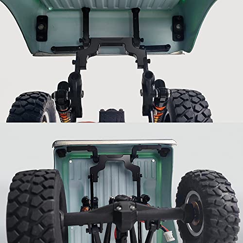 RCLIONS Aluminum Front&Rear Bumper Mount Plate for Axial SCX24 AXI00001 Upgrades 1/24 RC Crawler Car Accessories