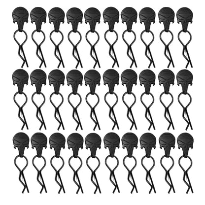 STMU 30pcs Universal RC Car Body Clips w/Pull Tabs R Pins for 1/8 Scale Losi Arrma Axial and All 1/8 Redcat HPI HSP Exceed Truck Buggy Shell Replacement Parts (1:8(30PCS)) - size: 1:8(30PCS)