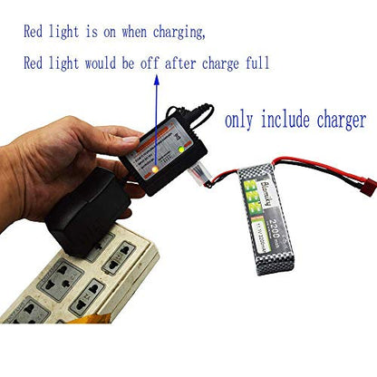 Blomiky 15V Wall Charger with XH-4P Plug and Charger Box Suitable for 11.1V 3S Li-ion or Lipo Battery /15V Charger