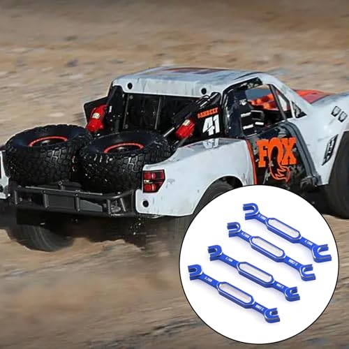 kingsea RC Car Wrench Aluminum Alloy Turnbuckle Nut Ball Joint Remover 3.0/3.2/3.5/3.7/4.0/5.0/5.5/6.0mm Universal Repair Tool Compatible with RC Car Boat RC Drone, Blue - color: Blue