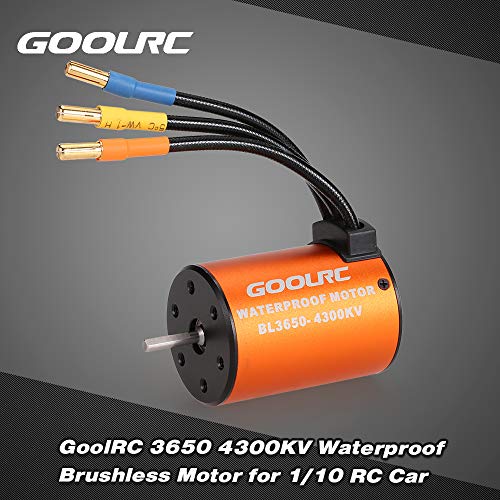 GoolRC 3650 4300KV Waterproof Brushless Motor for 1/10 RC Car HSP 94123 HuanQi 727 FS Racing 53625/53632