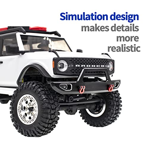 Aluminum Front&Rear Bumper for AXIAL SCX24 Ford Bronco AXI00006 1/24 RC Crawler Car