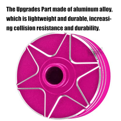 RC Upgrades Part for 1/8 Kraton/Outcast/Talion 6S BLX EXB,Notorious 6S BLX,1/7 Mojave 6S BLX EXB,BigRock/Fireteam 6S BLX,Aluminum Diff Case Differential Carrier,Replace #ARA310983 Pink - color: Pink(for 1/7 1/8)