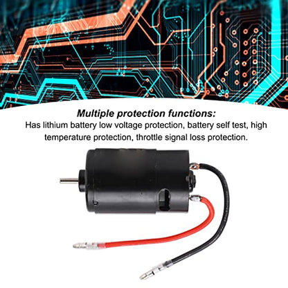 Changor Brushed RC Motor 550 29T High with 60A ESC Combo Set for SCX10 1/10 Offroad RC Car