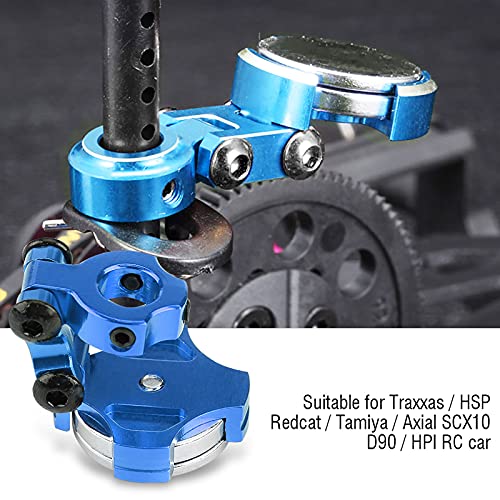 plplaaoo 2Pcs Aluminum Alloy Magnetic Stealth Invisible Body Post Mounts, Model Vehicle Accessories Metal Magnetic Stealth Body Post Mount for 1/10 RC Car Crawler(Blue), Magnetic Stealth invisibl - color: Blue