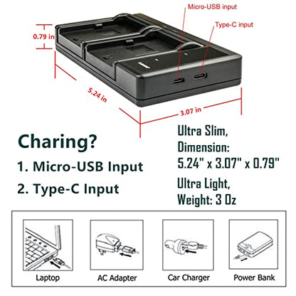 Kastar 2-Pack Battery and LTD2 USB Charger Replacement for Fujifilm NP-120, NP-120B, FNP120, Toshiba NP-120, PX1657, PENTAX D-LI7, RICOH DB-43, CONTAX BP-1500S, KYOCER BP-1500S Battery - size: 1 Charger + 2 Batteries