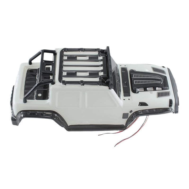 1/16 RC Car Shell Body Cover DIY Modified White Sturdy Spare Parts Easy Installation for 16103 Toy Vehicle Accessories